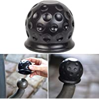 Cubierta de Bola para Gancho de Remolque- 1 x negra- para Cabeza de bola de hasta Ø 50 mm (2&quot- pulgadas) Cubierta de goma…